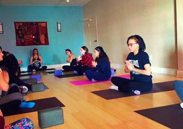 Yoga class at Paladin.